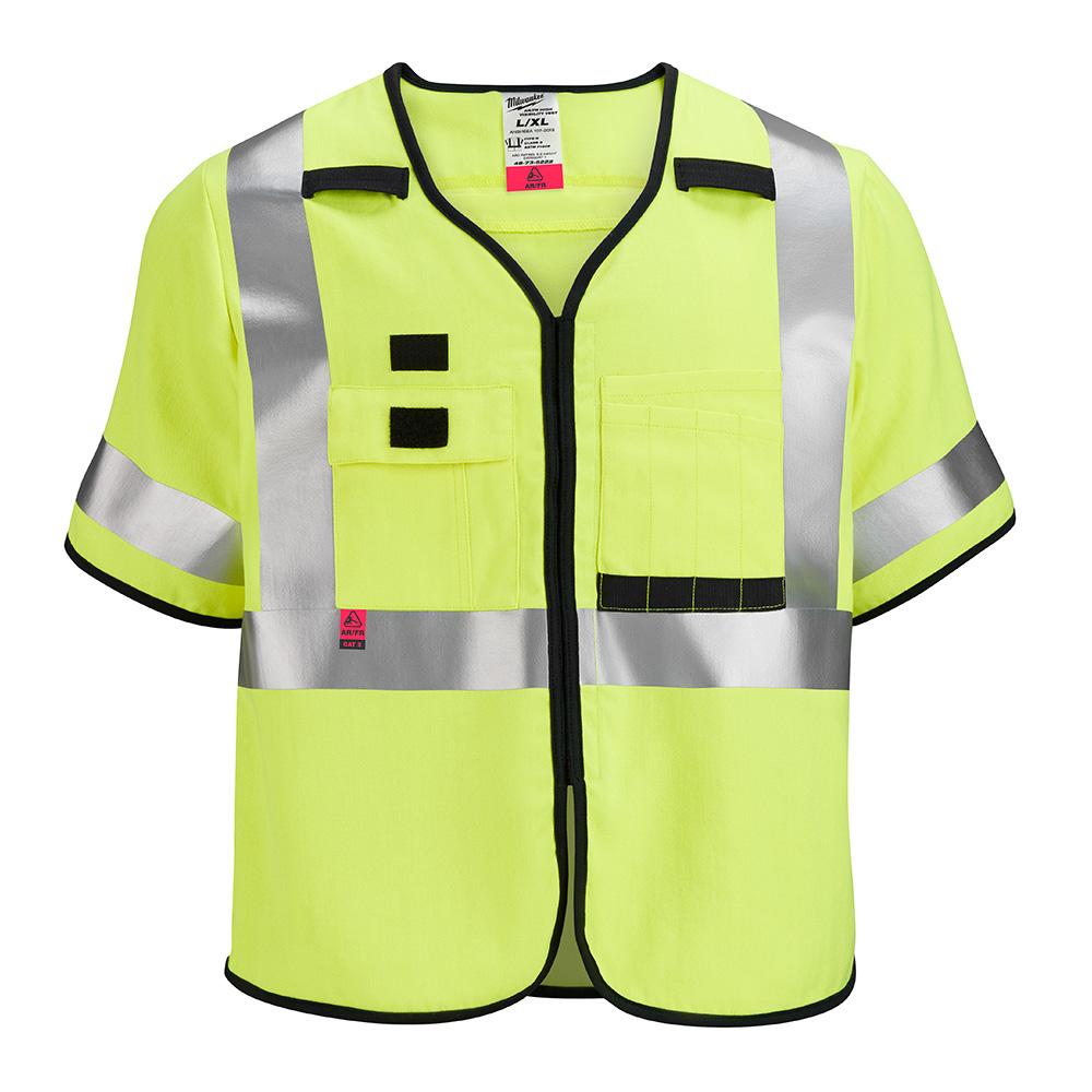 AR/FR Cat. 1 Class 3 High Visibility Yellow Safety Vest  - 4XL/5XL<span class=' ItemWarning' style='display:block;'>Item is usually in stock, but we&#39;ll be in touch if there&#39;s a problem<br /></span>