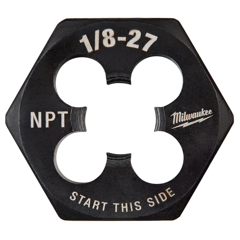 1/8&#34;-27 NPT 1-Inch Hex Threading Die<span class=' ItemWarning' style='display:block;'>Item is usually in stock, but we&#39;ll be in touch if there&#39;s a problem<br /></span>