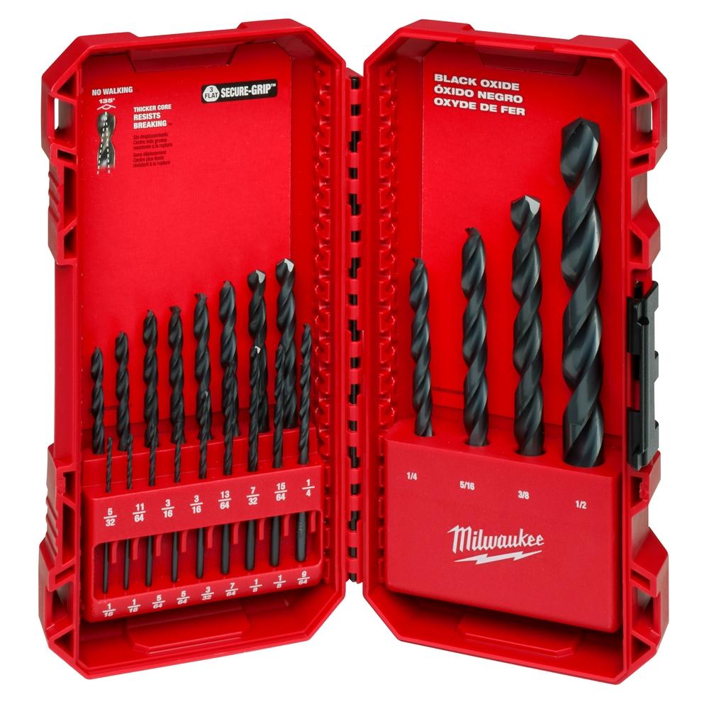 THUNDERBOLT® Black Oxide Drill Bit Set – 21PC<span class=' ItemWarning' style='display:block;'>Item is usually in stock, but we&#39;ll be in touch if there&#39;s a problem<br /></span>