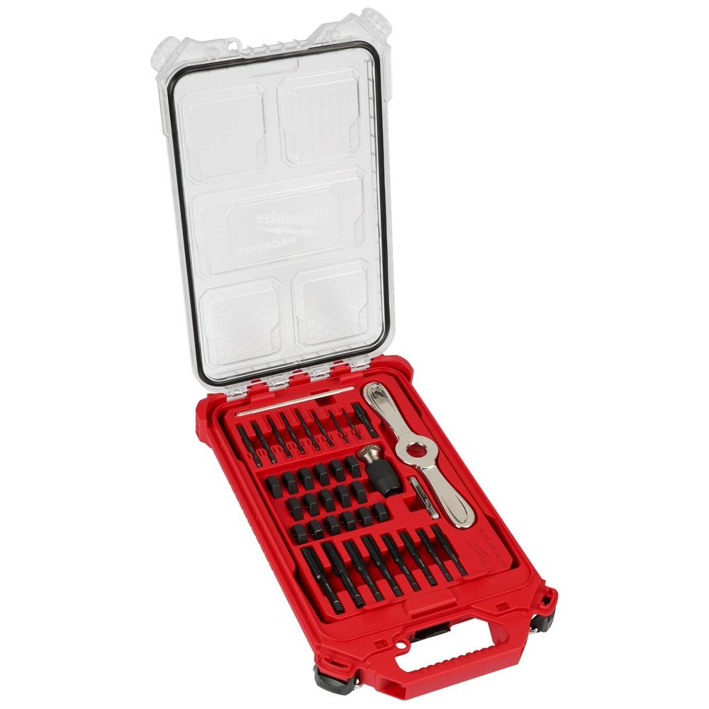 38PC SAE Tap & Die PACKOUT™ Set w/ Hex-LOK™ 2-in-1 Handle<span class=' ItemWarning' style='display:block;'>Item is usually in stock, but we&#39;ll be in touch if there&#39;s a problem<br /></span>