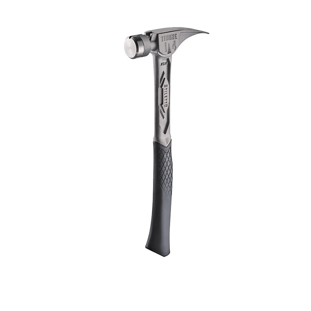 STILETTO® TIBONE™ 14oz Smooth/Curved Titanium Framing Hammer<span class=' ItemWarning' style='display:block;'>Item is usually in stock, but we&#39;ll be in touch if there&#39;s a problem<br /></span>