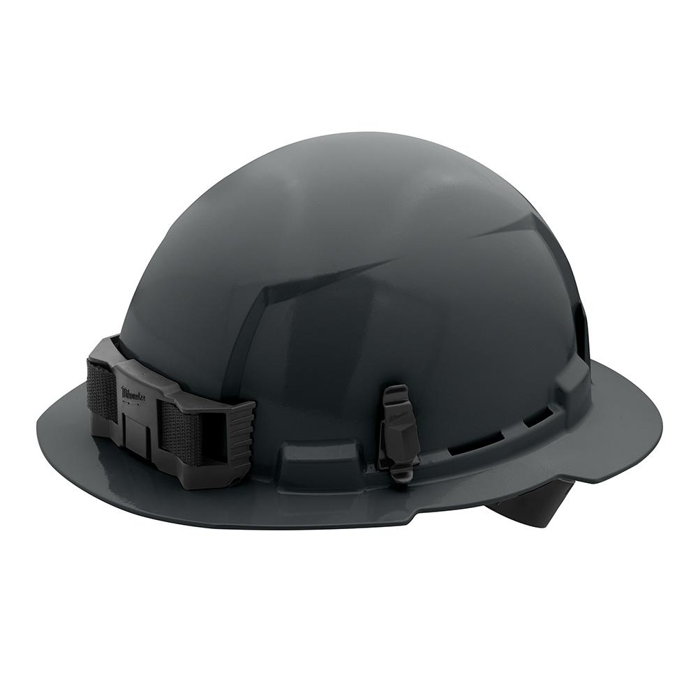 Gray Full Brim Hard Hat w/4pt Ratcheting Suspension - Type 1, Class E<span class=' ItemWarning' style='display:block;'>Item is usually in stock, but we&#39;ll be in touch if there&#39;s a problem<br /></span>