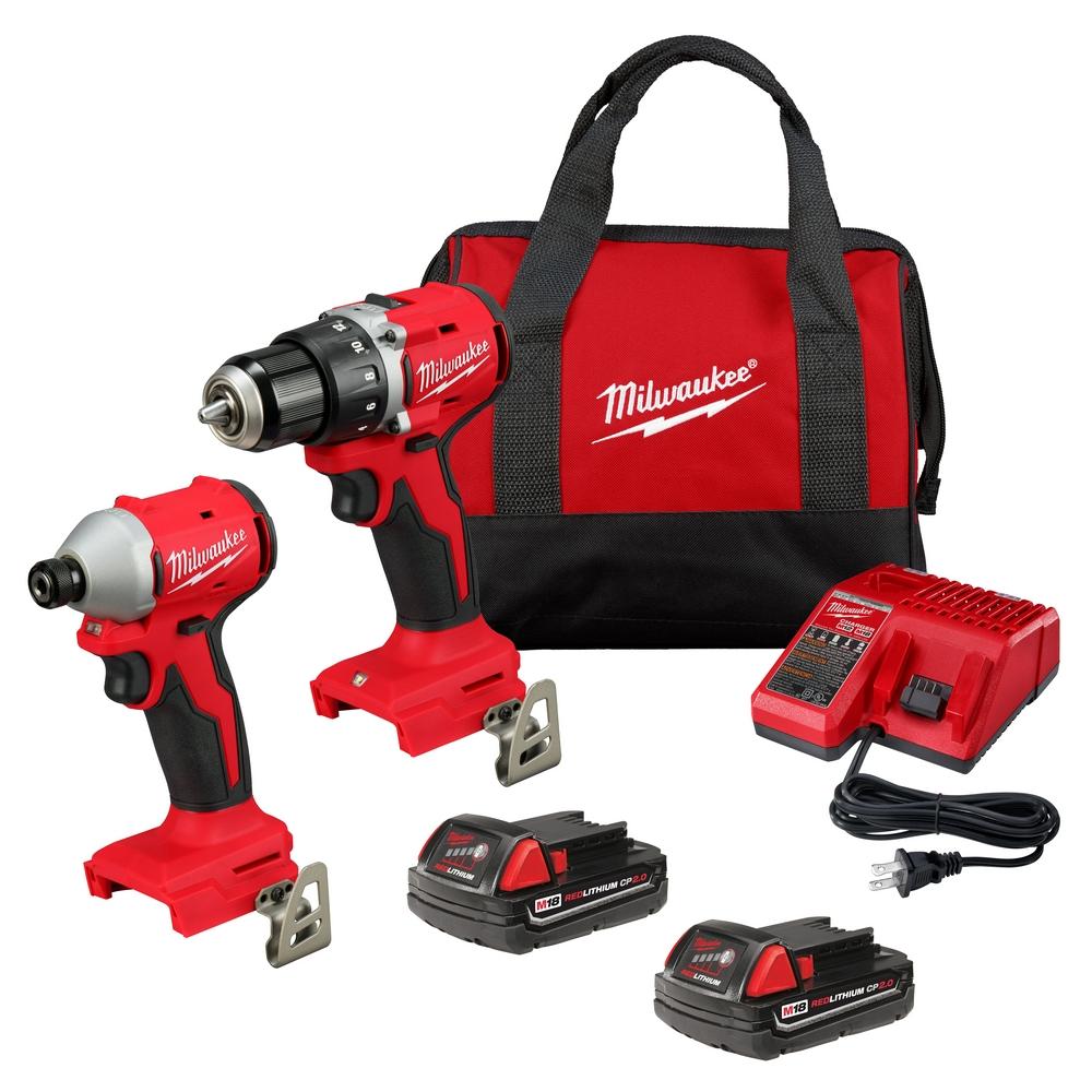 M18™ Compact Brushless 2-Tool Combo Kit<span class=' ItemWarning' style='display:block;'>Item is usually in stock, but we&#39;ll be in touch if there&#39;s a problem<br /></span>