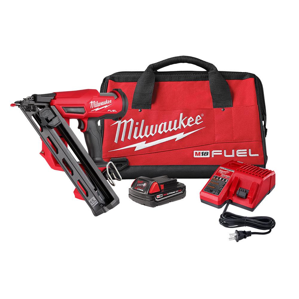 M18 FUEL™ 15 Gauge Finish Nailer Kit<span class=' ItemWarning' style='display:block;'>Item is usually in stock, but we&#39;ll be in touch if there&#39;s a problem<br /></span>