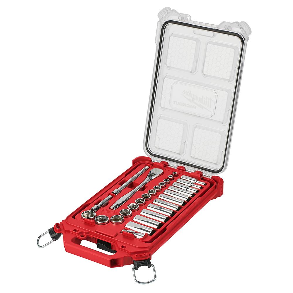 3/8&#34; 28 Pc Ratchet & Socket Set with PACKOUT™ Organizer<span class=' ItemWarning' style='display:block;'>Item is usually in stock, but we&#39;ll be in touch if there&#39;s a problem<br /></span>