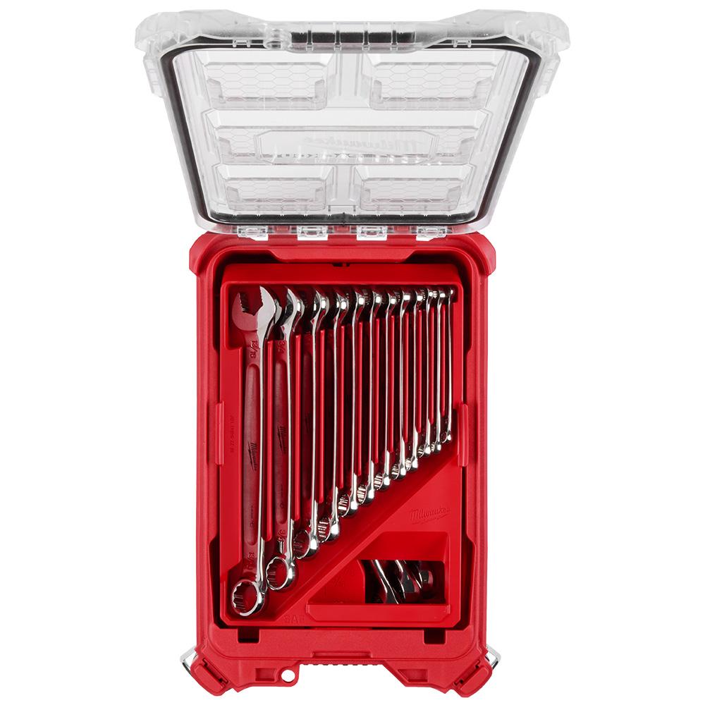 15pc SAE Combination Wrench Set with PACKOUT™ Compact Organizer<span class=' ItemWarning' style='display:block;'>Item is usually in stock, but we&#39;ll be in touch if there&#39;s a problem<br /></span>