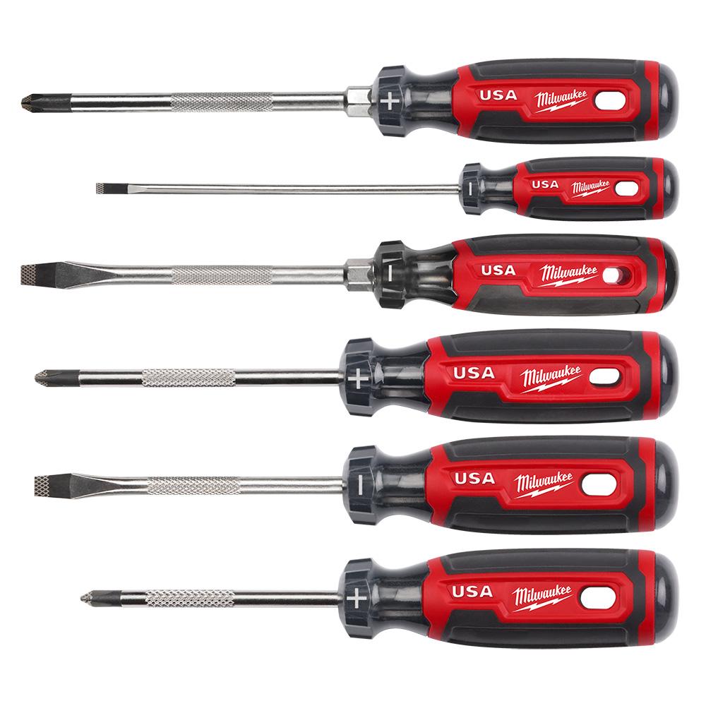 6PC Cushion Grip Screwdriver Kit (USA)<span class=' ItemWarning' style='display:block;'>Item is usually in stock, but we&#39;ll be in touch if there&#39;s a problem<br /></span>