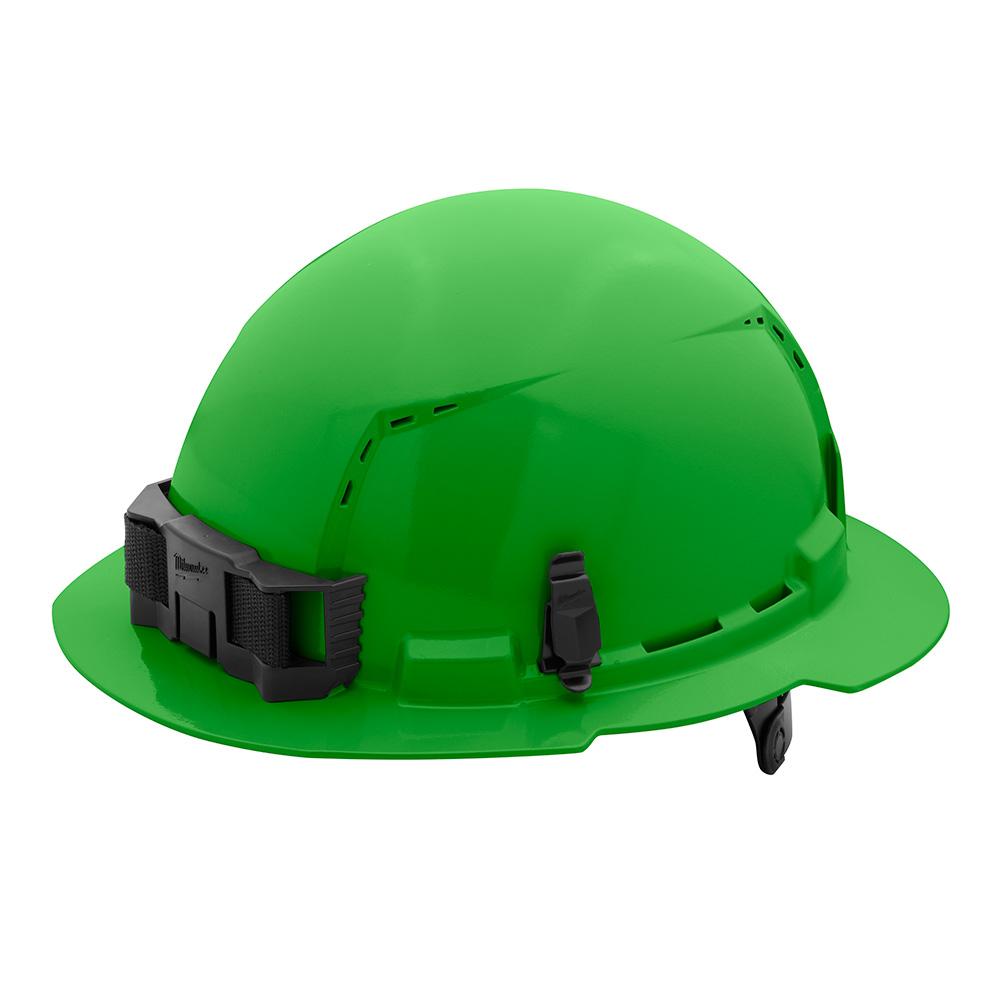 Green Full Brim Vented Hard Hat w/6pt Ratcheting Suspension - Type 1, Class C<span class=' ItemWarning' style='display:block;'>Item is usually in stock, but we&#39;ll be in touch if there&#39;s a problem<br /></span>