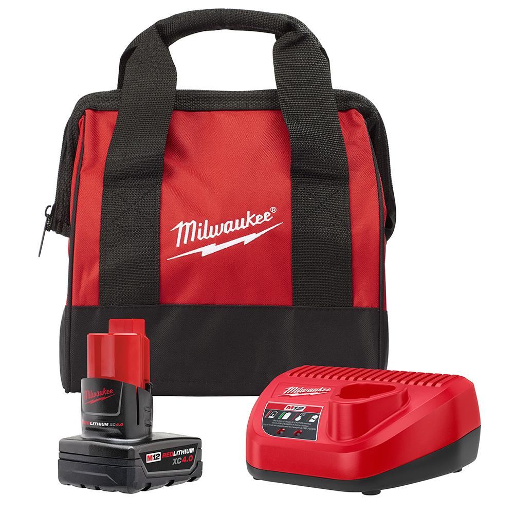 M12™ REDLITHIUM™ XC4.0 Starter Kit<span class=' ItemWarning' style='display:block;'>Item is usually in stock, but we&#39;ll be in touch if there&#39;s a problem<br /></span>