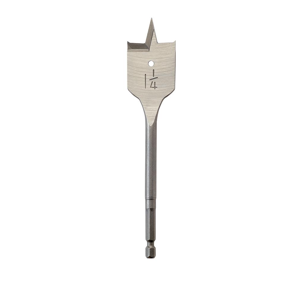 Flat Boring Bit 1-1/4 in. x 6 in.<span class=' ItemWarning' style='display:block;'>Item is usually in stock, but we&#39;ll be in touch if there&#39;s a problem<br /></span>