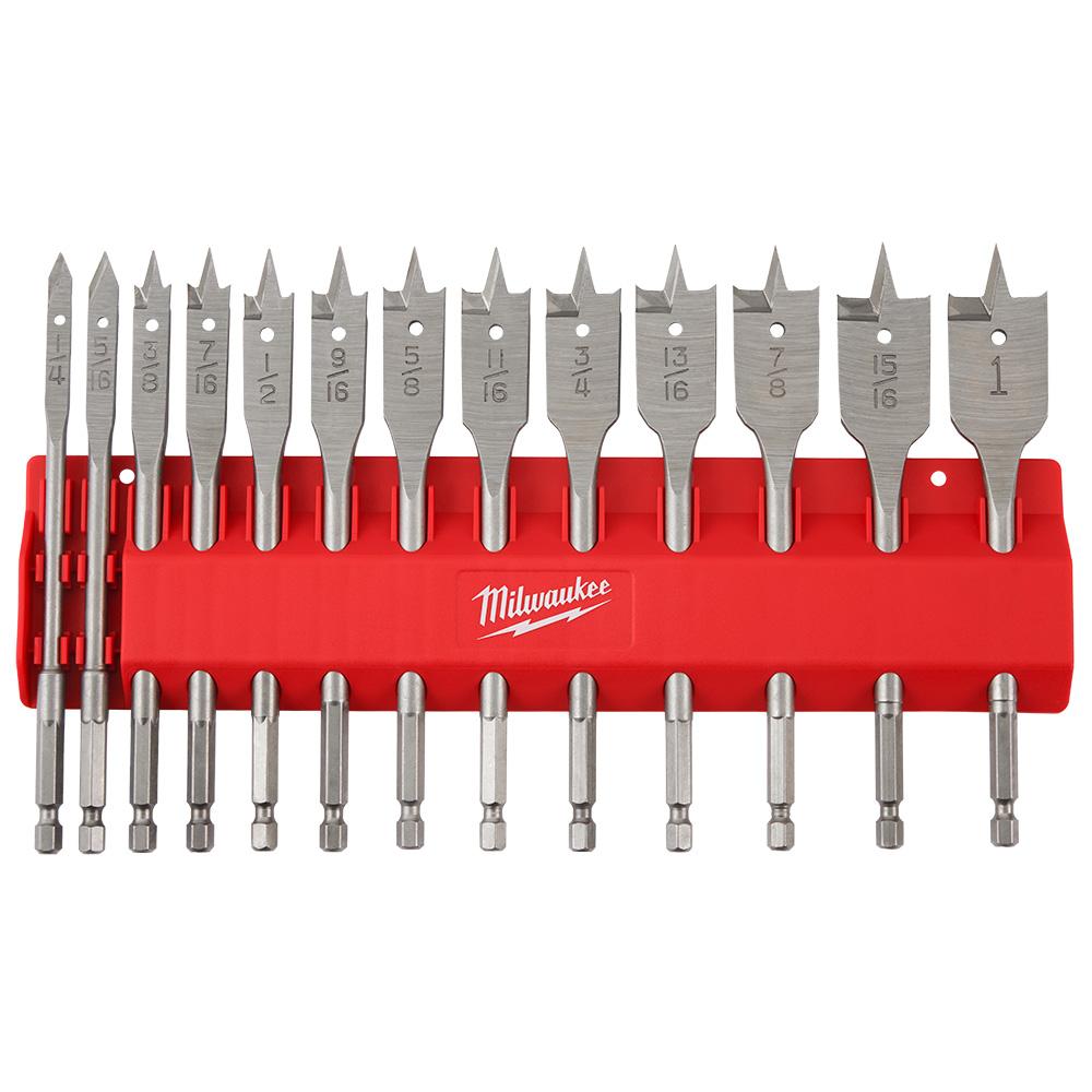 13 PC Flat Boring Bit Set<span class=' ItemWarning' style='display:block;'>Item is usually in stock, but we&#39;ll be in touch if there&#39;s a problem<br /></span>