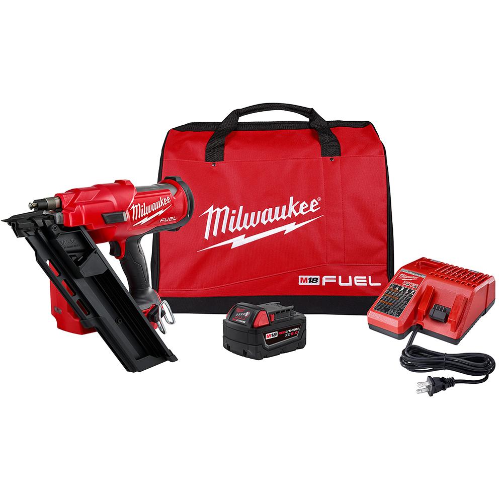 M18 FUEL™ 30 Degree Framing Nailer Kit<span class=' ItemWarning' style='display:block;'>Item is usually in stock, but we&#39;ll be in touch if there&#39;s a problem<br /></span>