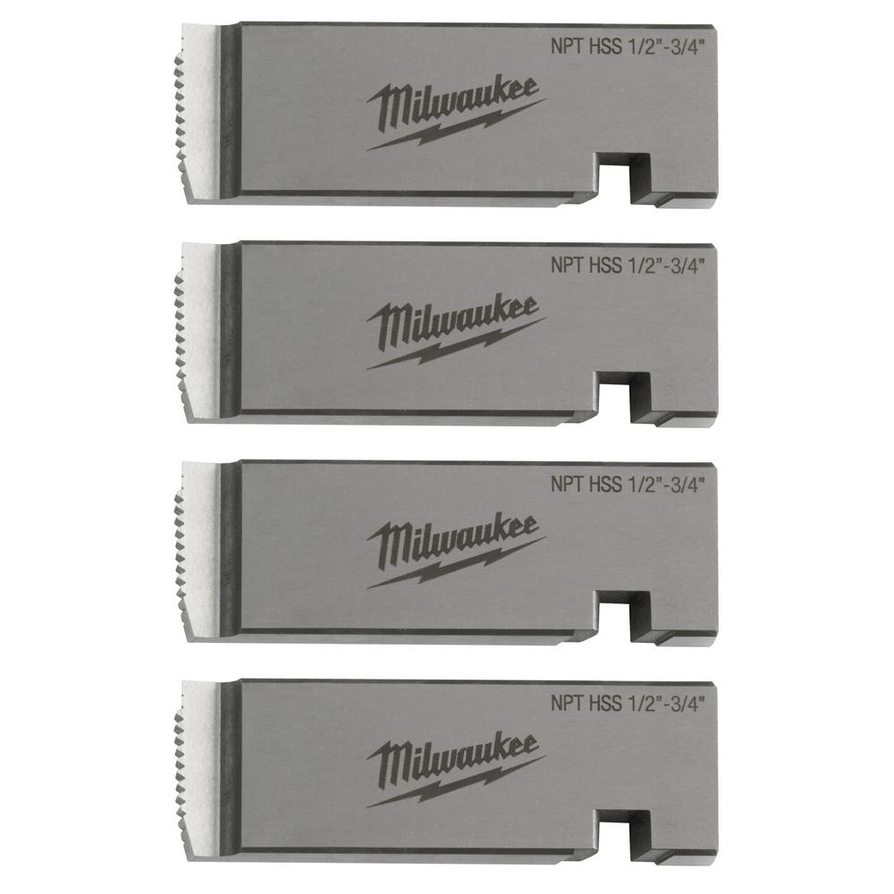 Milwaukee® 1/2&#34;-3/4&#34; HIGH SPEED FOR STAINLESS NPT Universal Pipe Threading Dies<span class=' ItemWarning' style='display:block;'>Item is usually in stock, but we&#39;ll be in touch if there&#39;s a problem<br /></span>