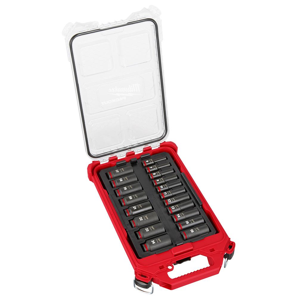 SHOCKWAVE™ Impact Duty™ Socket 3/8” Dr 19PC MM PACKOUT™ Set<span class=' ItemWarning' style='display:block;'>Item is usually in stock, but we&#39;ll be in touch if there&#39;s a problem<br /></span>