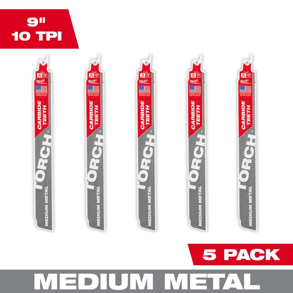 9&#34; 10TPI The TORCH™ with Carbide Teeth for Medium Metal 5PK<span class=' ItemWarning' style='display:block;'>Item is usually in stock, but we&#39;ll be in touch if there&#39;s a problem<br /></span>