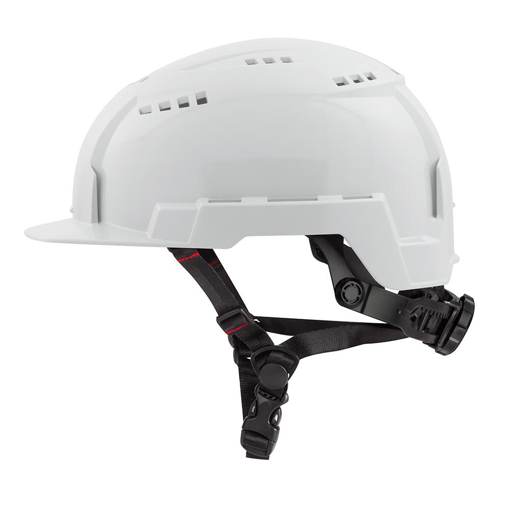 White Front Brim Vented Safety Helmet (USA) - Type 2, Class C<span class=' ItemWarning' style='display:block;'>Item is usually in stock, but we&#39;ll be in touch if there&#39;s a problem<br /></span>