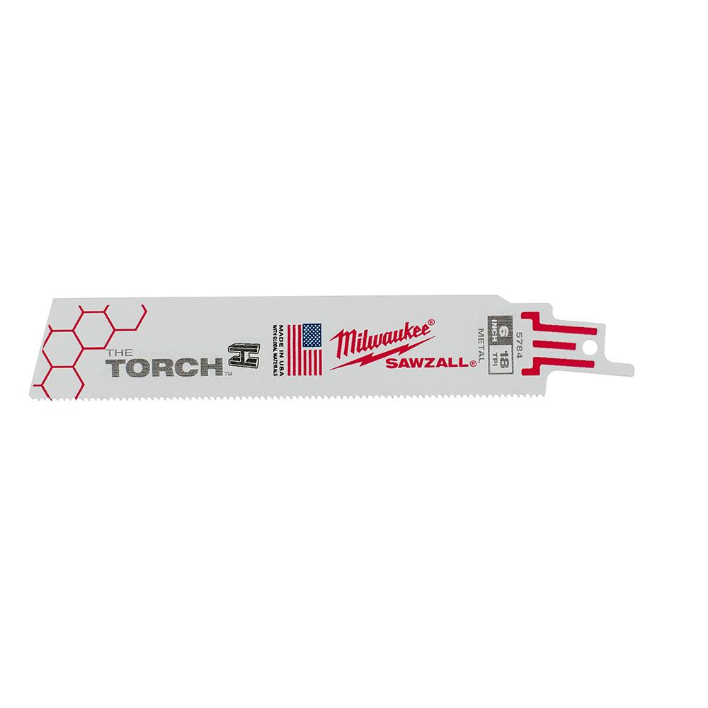 Super Sawzall Torch Blade 18 TPI 6<span class=' ItemWarning' style='display:block;'>Item is usually in stock, but we&#39;ll be in touch if there&#39;s a problem<br /></span>