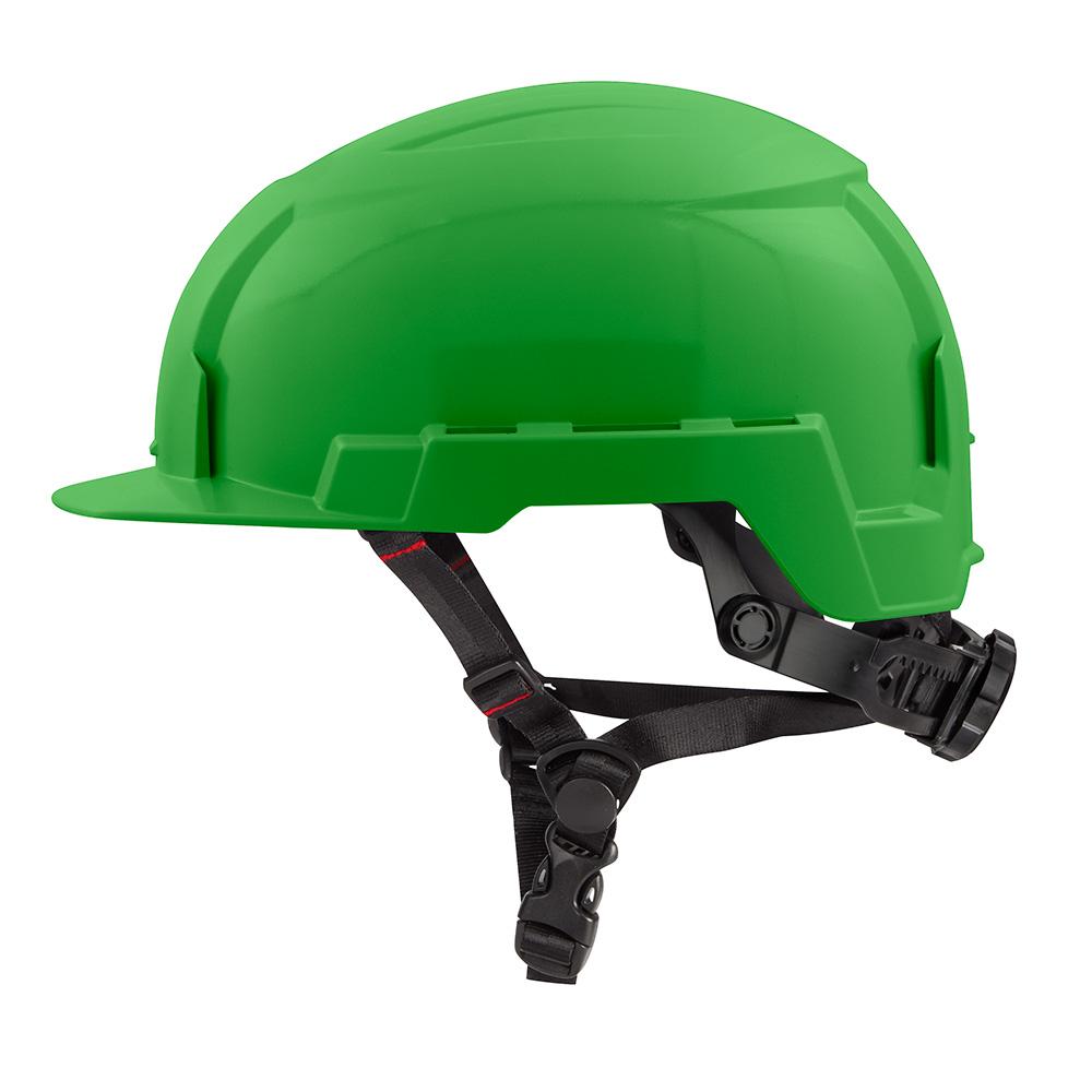 Green Front Brim Safety Helmet (USA) - Type 2, Class E<span class=' ItemWarning' style='display:block;'>Item is usually in stock, but we&#39;ll be in touch if there&#39;s a problem<br /></span>