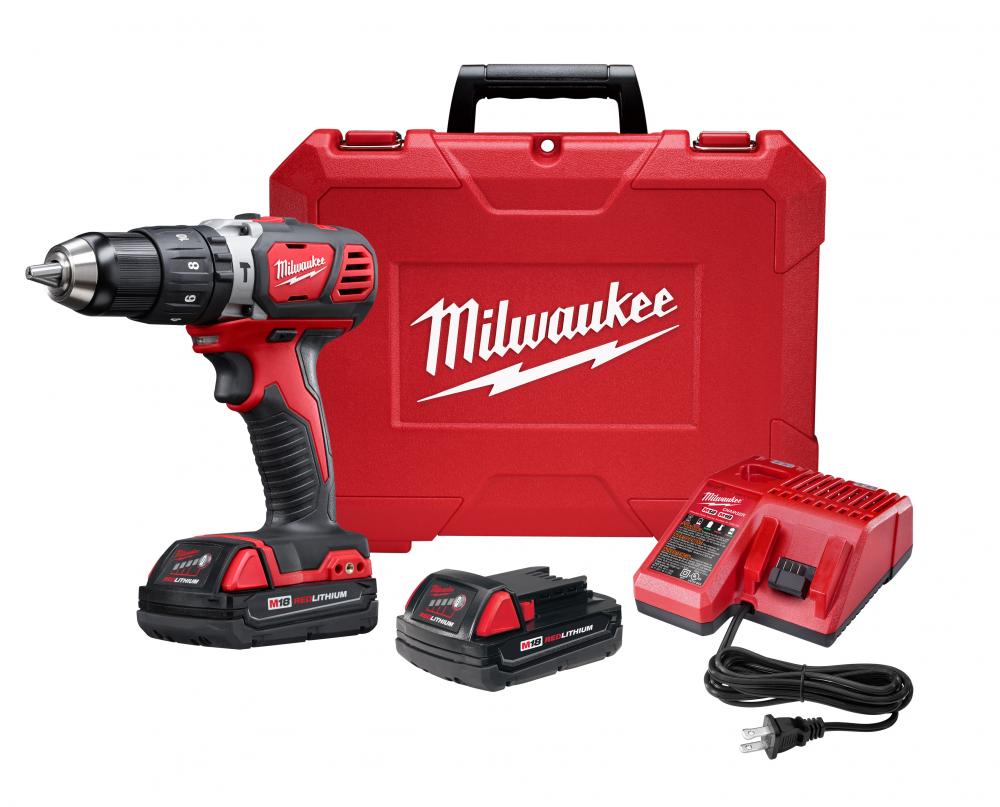 M18™ Compact 1/2 in. Hammer Drill/Driver Kit w/ Compact Batteries-Reconditioned<span class=' ItemWarning' style='display:block;'>Item is usually in stock, but we&#39;ll be in touch if there&#39;s a problem<br /></span>