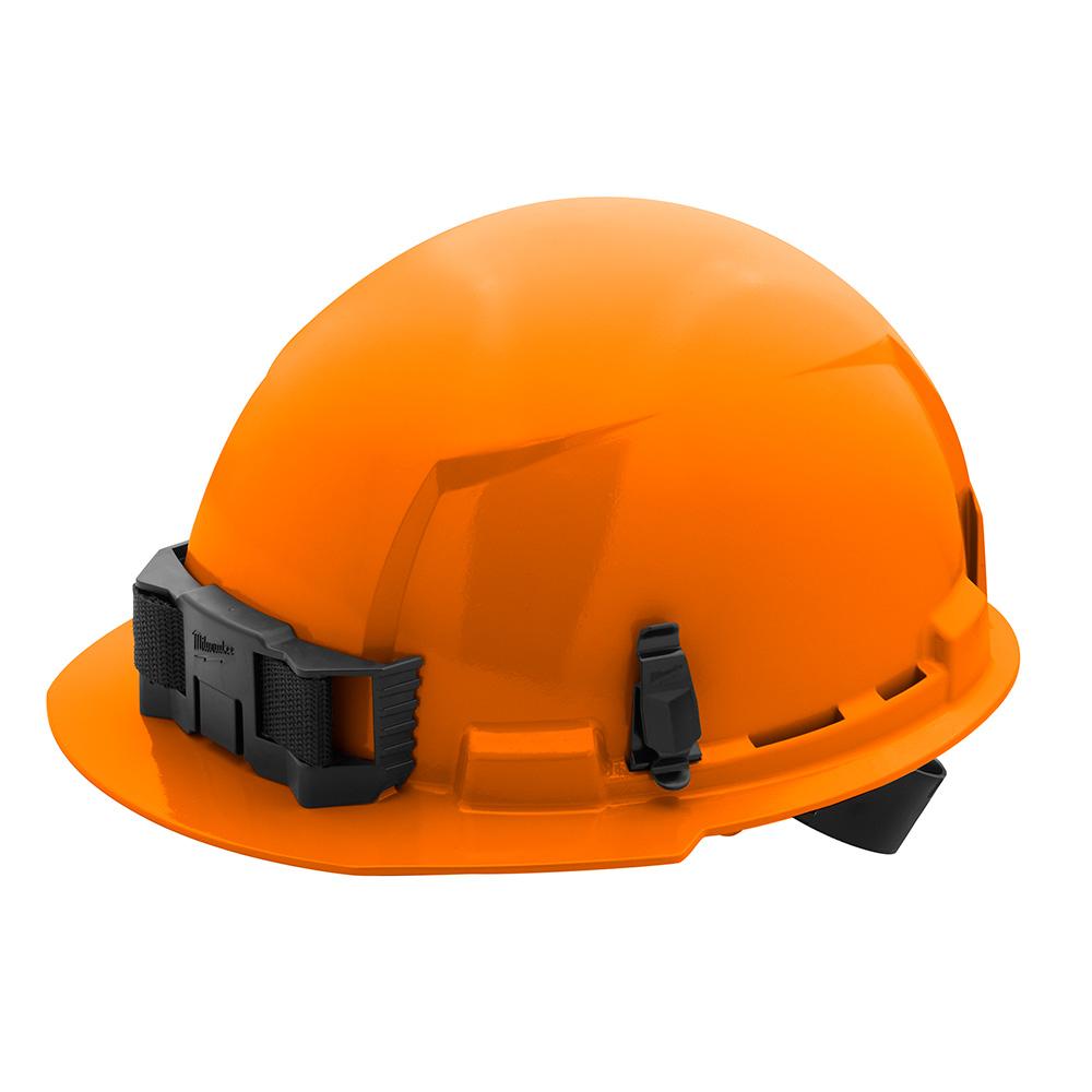 Orange Front Brim Hard Hat w/4pt Ratcheting Suspension - Type 1, Class E<span class=' ItemWarning' style='display:block;'>Item is usually in stock, but we&#39;ll be in touch if there&#39;s a problem<br /></span>