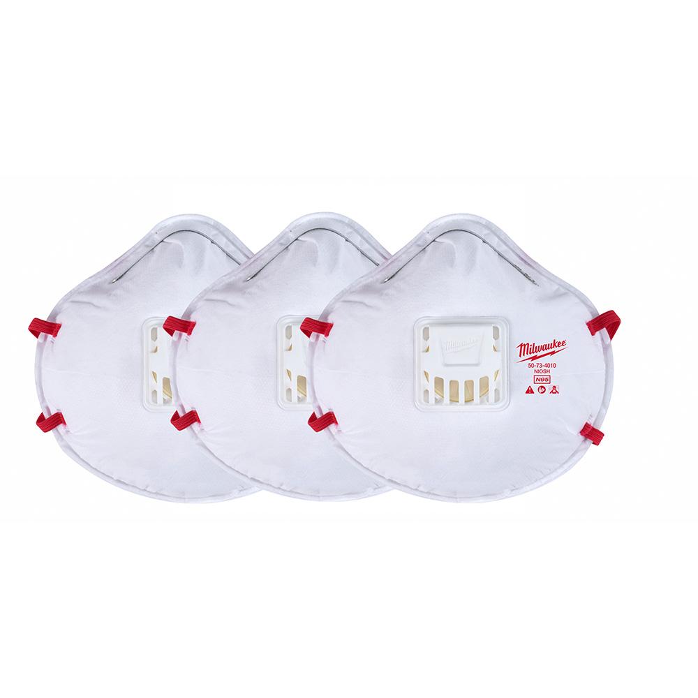 3pk N95 Valved Respirator<span class='Notice ItemWarning' style='display:block;'>Item has been discontinued<br /></span>