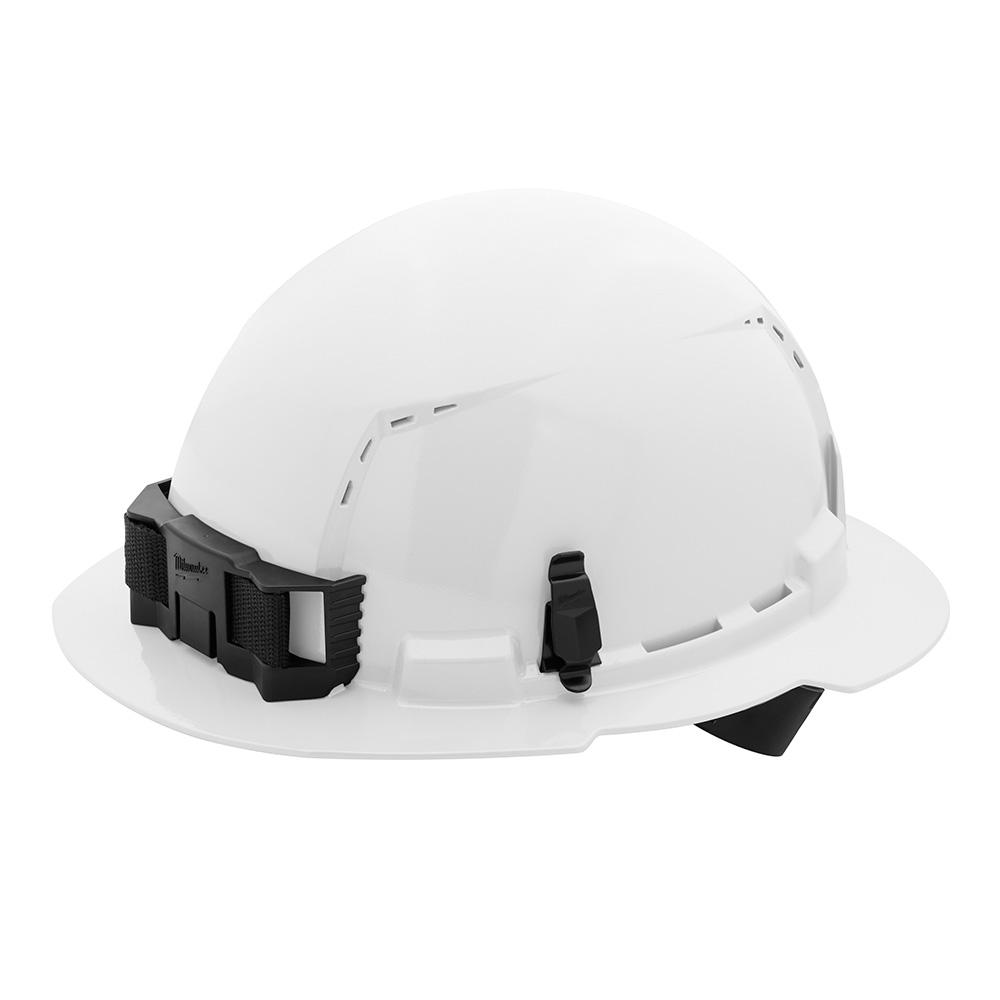 White Full Brim Vented Hard Hat w/4pt Ratcheting Suspension - Type 1, Class C<span class=' ItemWarning' style='display:block;'>Item is usually in stock, but we&#39;ll be in touch if there&#39;s a problem<br /></span>