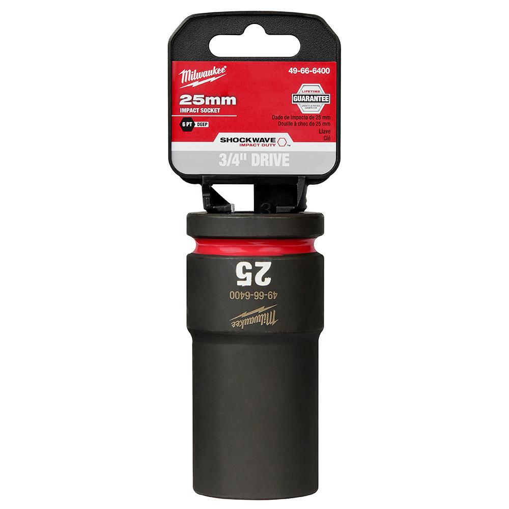 SHOCKWAVE™ Impact Duty™ 3/4&#34; Drive 25MM Deep 6 Point Socket<span class=' ItemWarning' style='display:block;'>Item is usually in stock, but we&#39;ll be in touch if there&#39;s a problem<br /></span>