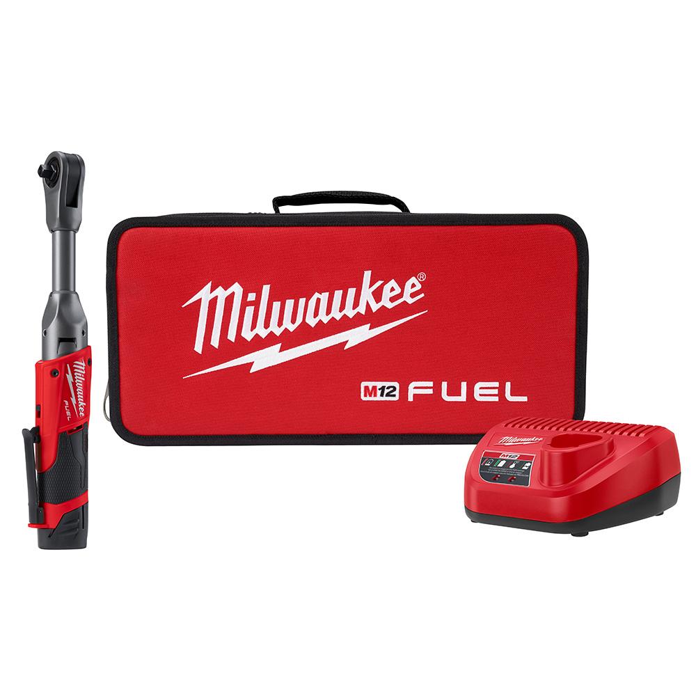 M12 FUEL™ 3/8 in. Extended Reach Ratchet 1 Battery Kit<span class=' ItemWarning' style='display:block;'>Item is usually in stock, but we&#39;ll be in touch if there&#39;s a problem<br /></span>