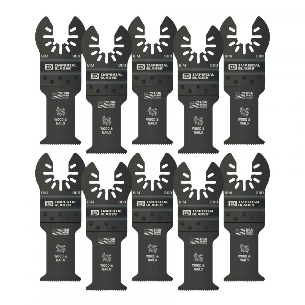 Imperial Blades IBOA300-10 One Fit™ 1-1/4&#34; Standard Wood & Nails Blade, 10PC<span class=' ItemWarning' style='display:block;'>Item is usually in stock, but we&#39;ll be in touch if there&#39;s a problem<br /></span>