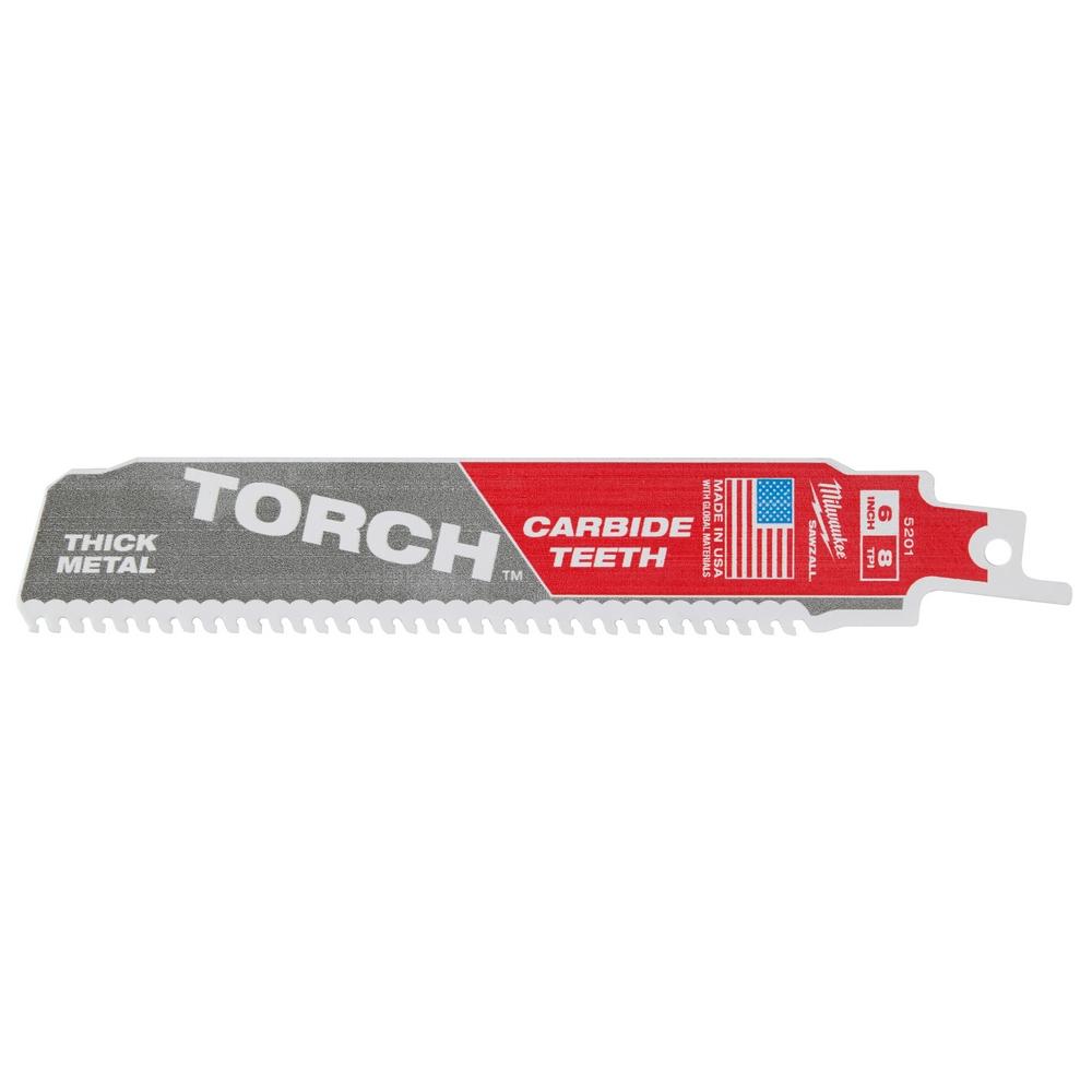 6 in. 7 TPI The TORCH(TM) with Carbide Teeth SAWZALL Reciprocating Saw Blade - 25 Pack<span class=' ItemWarning' style='display:block;'>Item is usually in stock, but we&#39;ll be in touch if there&#39;s a problem<br /></span>