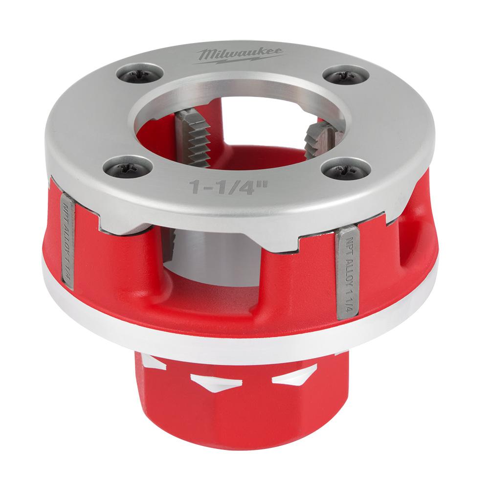 Compact 1-1/4&#34; ALLOY NPT Portable Pipe Threading Forged Aluminum Die Head<span class=' ItemWarning' style='display:block;'>Item is usually in stock, but we&#39;ll be in touch if there&#39;s a problem<br /></span>