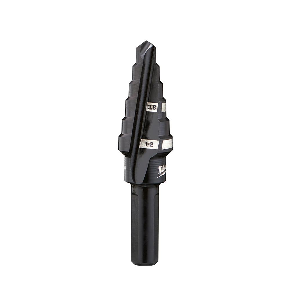 #6 Step Drill Bit, 3/8 in. & 1/2 in. x 1/16 in.<span class=' ItemWarning' style='display:block;'>Item is usually in stock, but we&#39;ll be in touch if there&#39;s a problem<br /></span>