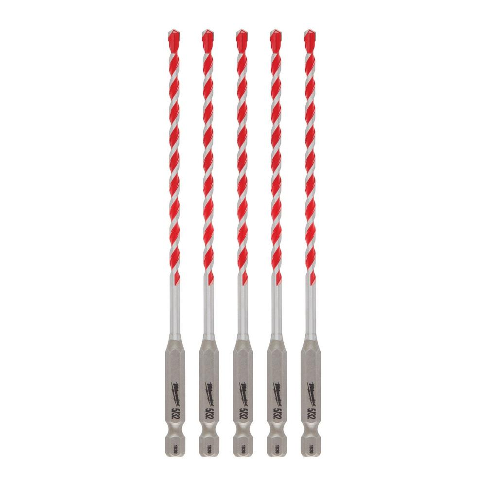 5/32 in. SHOCKWAVE™ Carbide Hammer Drill Bit 5PK<span class=' ItemWarning' style='display:block;'>Item is usually in stock, but we&#39;ll be in touch if there&#39;s a problem<br /></span>