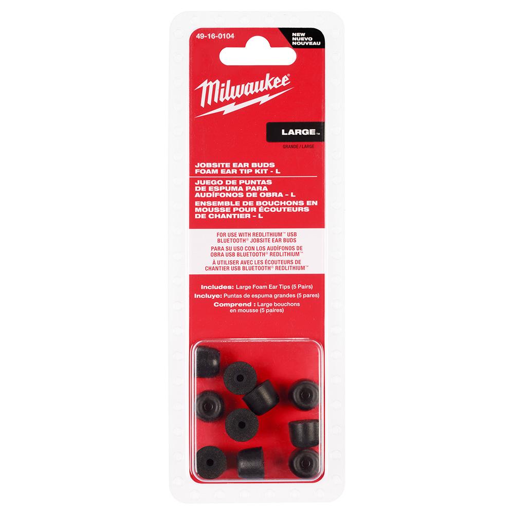 Jobsite Earbuds Foam Ear Tip Kit - L<span class=' ItemWarning' style='display:block;'>Item is usually in stock, but we&#39;ll be in touch if there&#39;s a problem<br /></span>