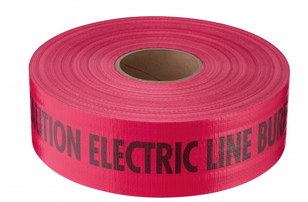 DURATEC® Reinforced Non-Detectable Tape-Electric Line<span class=' ItemWarning' style='display:block;'>Item is usually in stock, but we&#39;ll be in touch if there&#39;s a problem<br /></span>