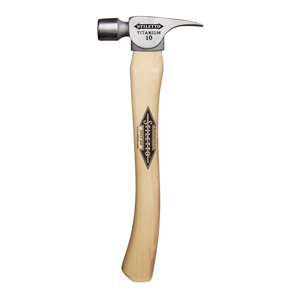 10 oz Titanium Smooth Face Hammer with 14.5 in. Curved Hickory Handle<span class=' ItemWarning' style='display:block;'>Item is usually in stock, but we&#39;ll be in touch if there&#39;s a problem<br /></span>