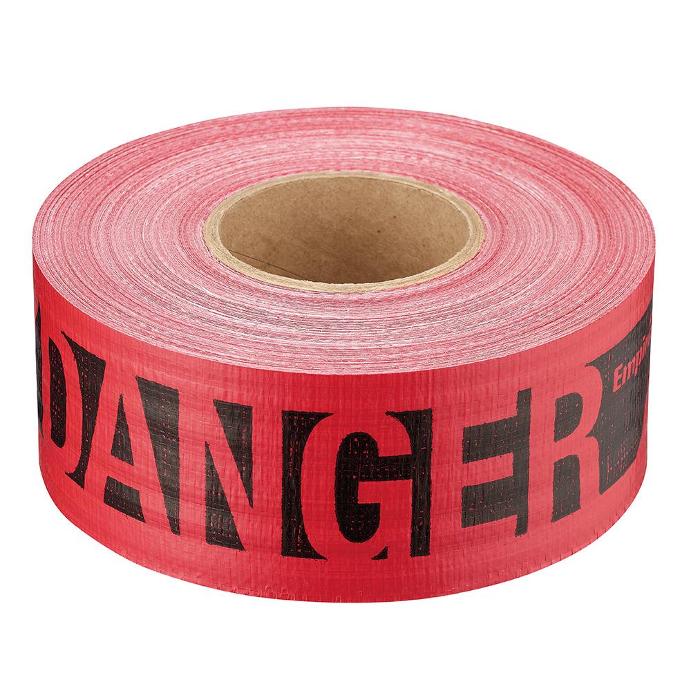 500 ft. Reinforced Red Barricade Tape - Danger/Peligro<span class=' ItemWarning' style='display:block;'>Item is usually in stock, but we&#39;ll be in touch if there&#39;s a problem<br /></span>