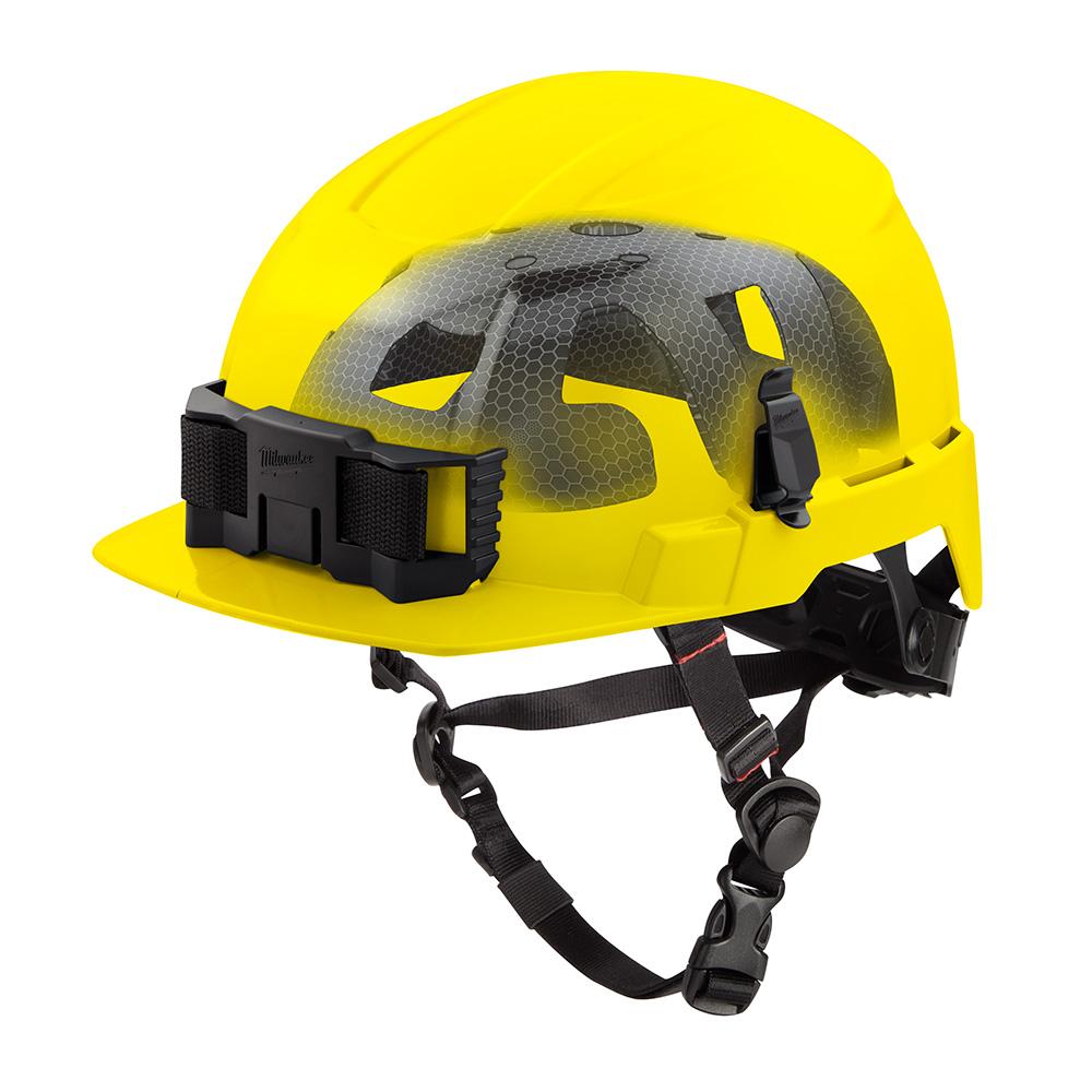 BOLT™ Yellow Front Brim Safety Helmet with IMPACT ARMOR™ Liner (USA) - Type 2, Class E<span class=' ItemWarning' style='display:block;'>Item is usually in stock, but we&#39;ll be in touch if there&#39;s a problem<br /></span>