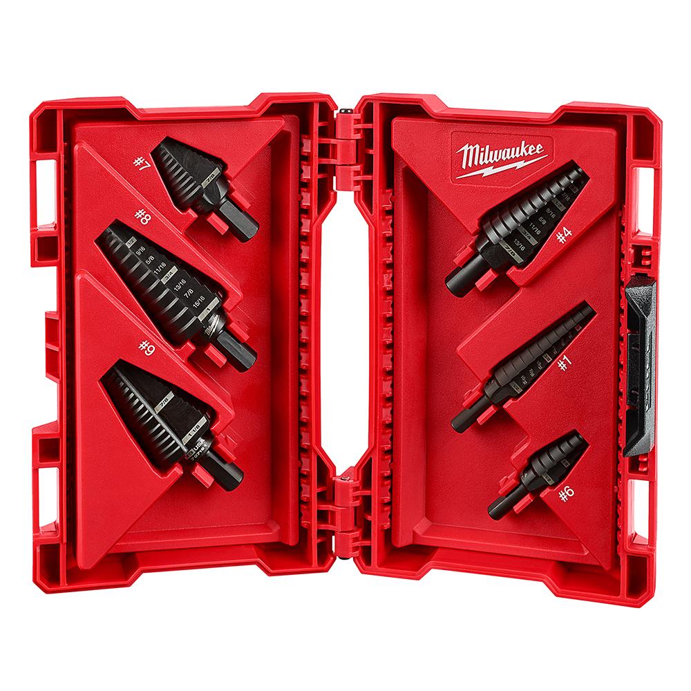 6-Piece Step Drill Bit Set<span class=' ItemWarning' style='display:block;'>Item is usually in stock, but we&#39;ll be in touch if there&#39;s a problem<br /></span>