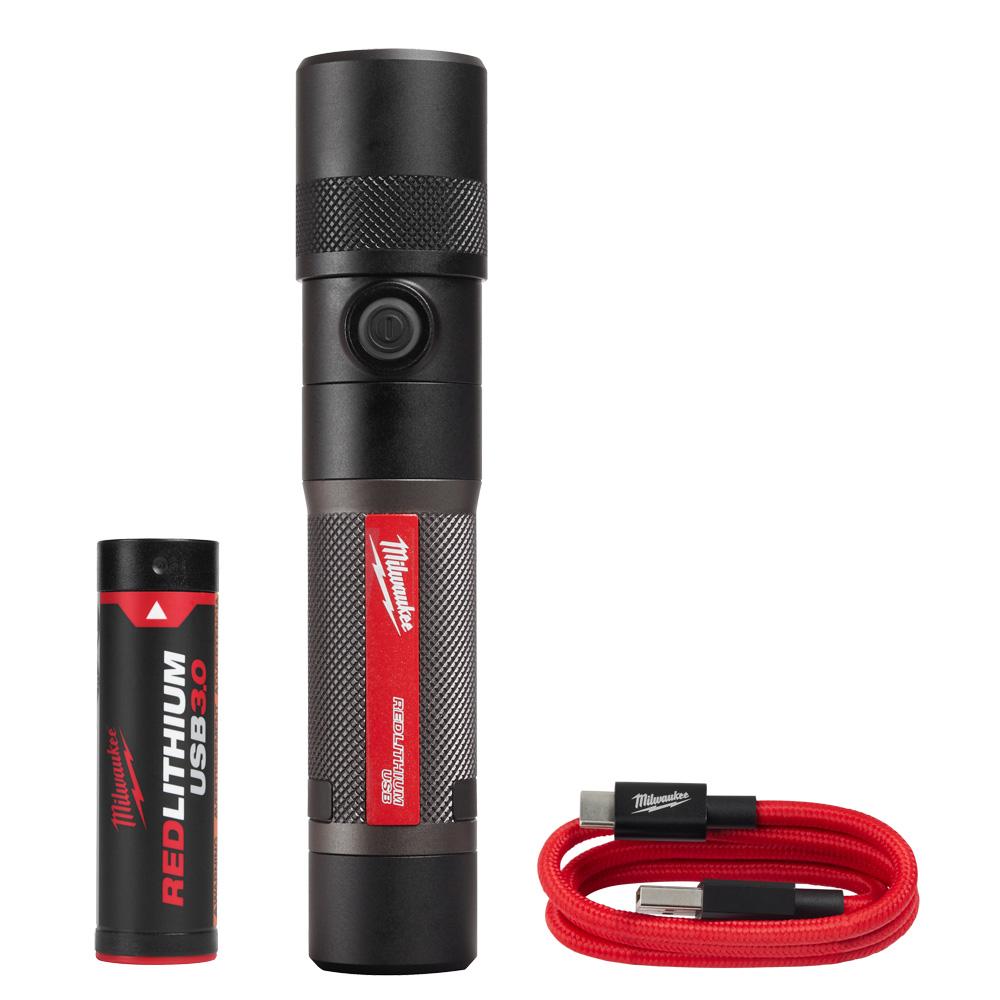 REDLITHIUM™ USB 1100L Twist Focus Flashlight<span class=' ItemWarning' style='display:block;'>Item is usually in stock, but we&#39;ll be in touch if there&#39;s a problem<br /></span>