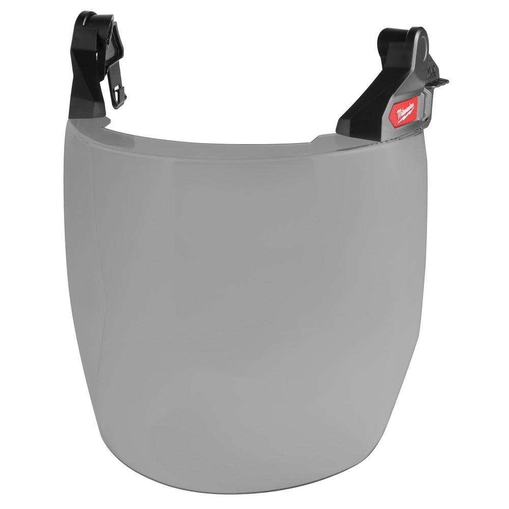 BOLT™ Full Face Shield - Gray Dual Coat Lens (Compatible with Milwaukee® Safety Helmet [No Brim])<span class=' ItemWarning' style='display:block;'>Item is usually in stock, but we&#39;ll be in touch if there&#39;s a problem<br /></span>