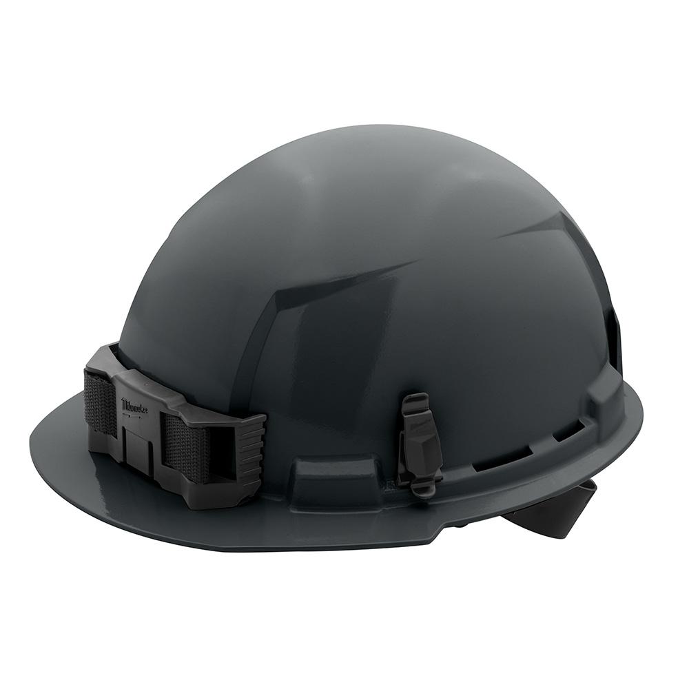 Gray Front Brim Hard Hat w/4pt Ratcheting Suspension - Type 1, Class E<span class=' ItemWarning' style='display:block;'>Item is usually in stock, but we&#39;ll be in touch if there&#39;s a problem<br /></span>