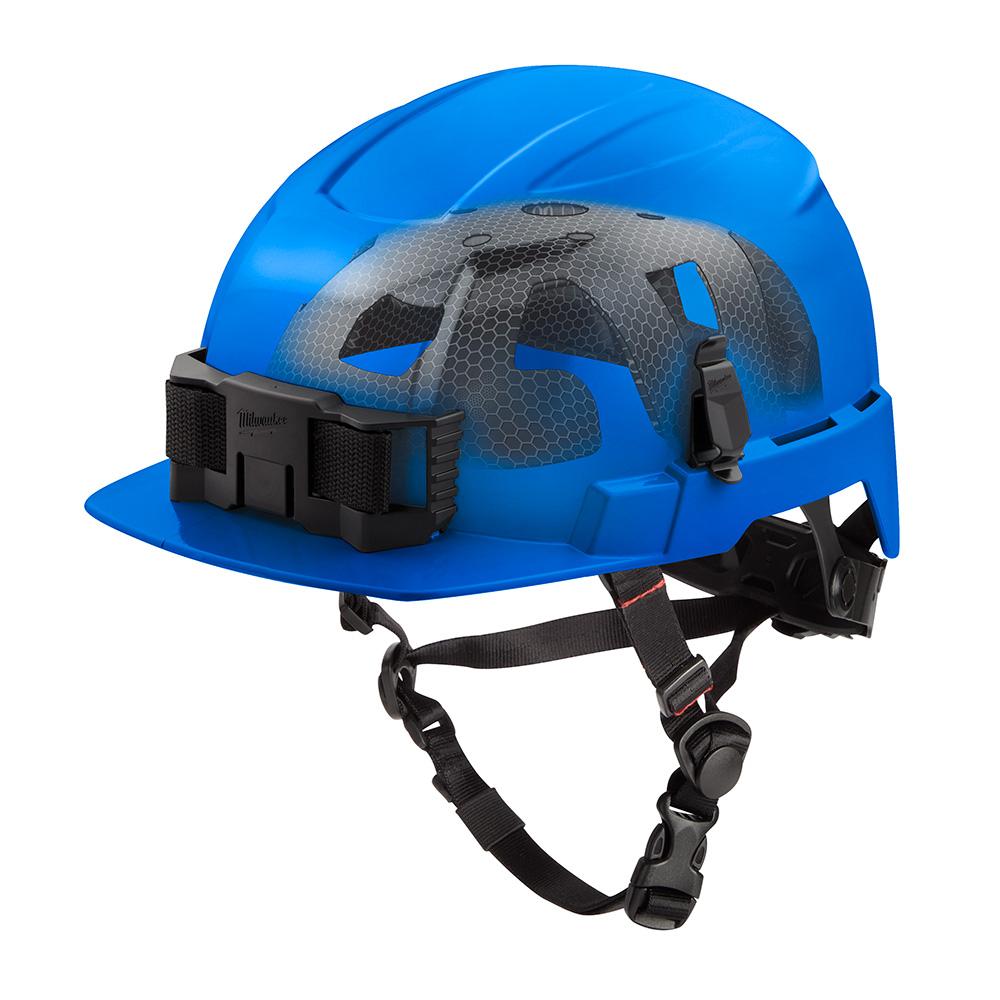 BOLT™ Blue Front Brim Safety Helmet with IMPACT ARMOR™ Liner (USA) - Type 2, Class E<span class=' ItemWarning' style='display:block;'>Item is usually in stock, but we&#39;ll be in touch if there&#39;s a problem<br /></span>