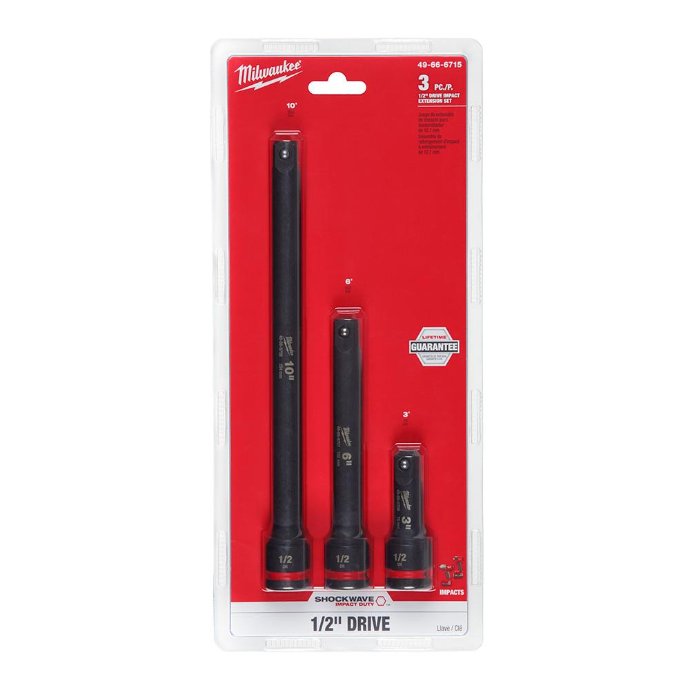 4PC SHOCKWAVE™ Impact Duty™ 1/2&#34; Drive Extension Set<span class=' ItemWarning' style='display:block;'>Item is usually in stock, but we&#39;ll be in touch if there&#39;s a problem<br /></span>