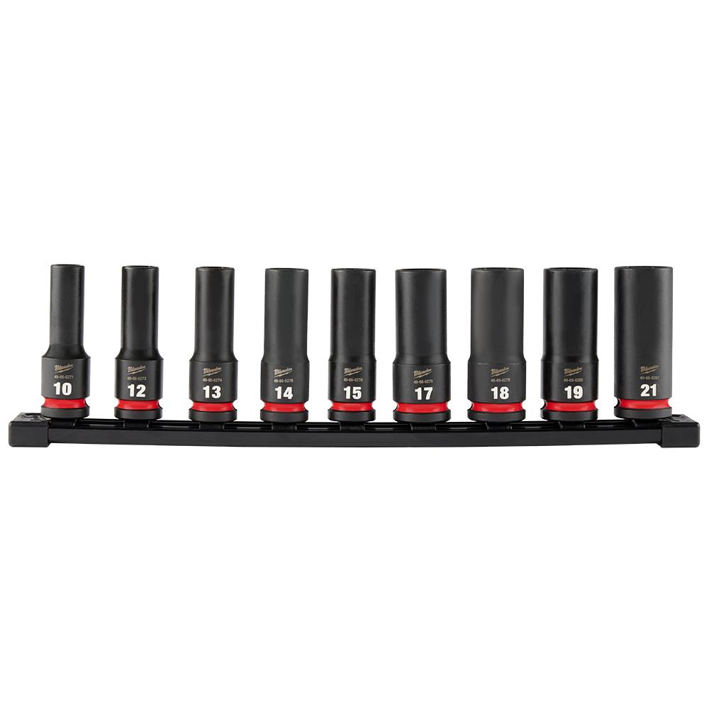 9PC SHOCKWAVE Impact Duty™ 1/2&#34; Drive Metric Deep 6 Point Socket Set<span class=' ItemWarning' style='display:block;'>Item is usually in stock, but we&#39;ll be in touch if there&#39;s a problem<br /></span>