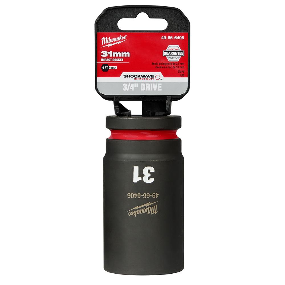 SHOCKWAVE™ Impact Duty™ 3/4&#34; Drive 31MM Deep 6 Point Socket<span class=' ItemWarning' style='display:block;'>Item is usually in stock, but we&#39;ll be in touch if there&#39;s a problem<br /></span>