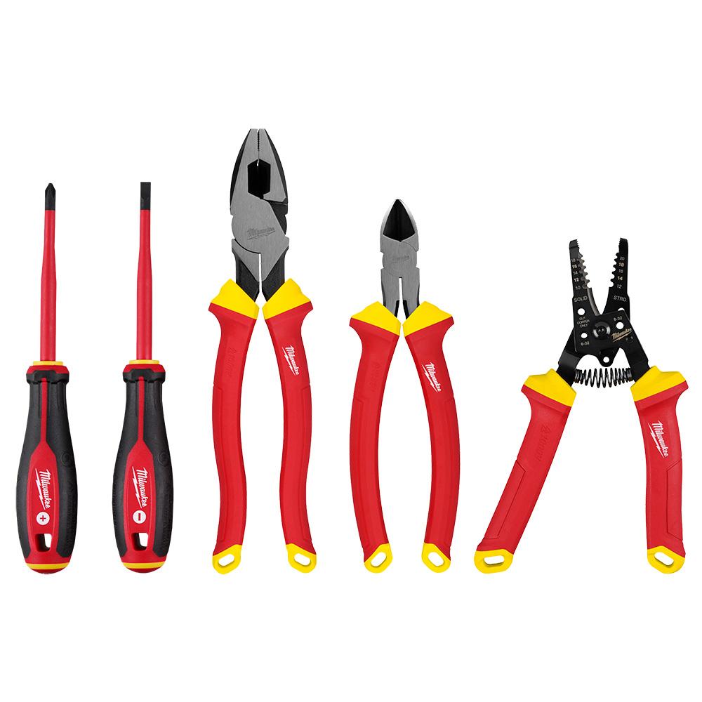 5 PC 1000V Insulated Hand Tool Set<span class=' ItemWarning' style='display:block;'>Item is usually in stock, but we&#39;ll be in touch if there&#39;s a problem<br /></span>