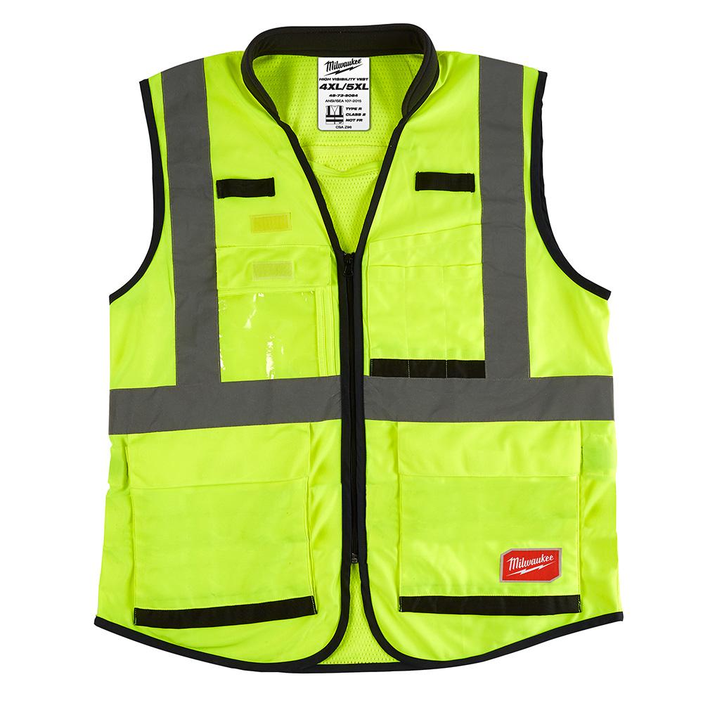 Class 2 High Visibility Yellow Performance Safety Vest - 4XL/5XL (CSA)<span class=' ItemWarning' style='display:block;'>Item is usually in stock, but we&#39;ll be in touch if there&#39;s a problem<br /></span>