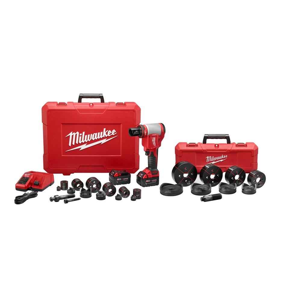 M18™ FORCE LOGIC™ 10-Ton Knockout Tool 1/2 in. to 4 in. Kit<span class=' ItemWarning' style='display:block;'>Item is usually in stock, but we&#39;ll be in touch if there&#39;s a problem<br /></span>