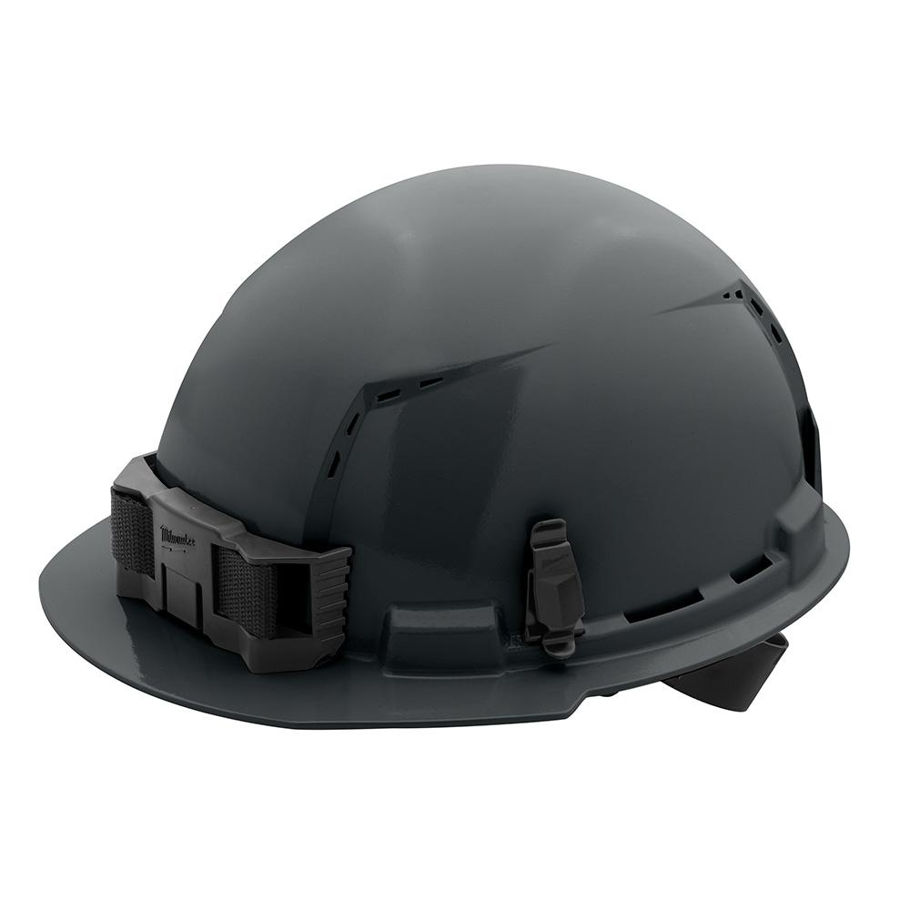 Gray Front Brim Vented Hard Hat w/4pt Ratcheting Suspension - Type 1, Class C<span class=' ItemWarning' style='display:block;'>Item is usually in stock, but we&#39;ll be in touch if there&#39;s a problem<br /></span>